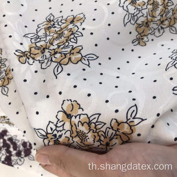 Viscose เรยอน Shinny สดใส Jacquard พิมพ์ผ้า